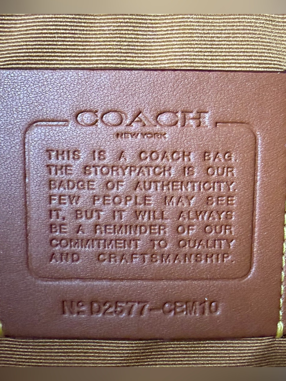 Coach Smith Tote Blue Pebbled Leather Logo Strap - CBM10 - Picture 8 of 10